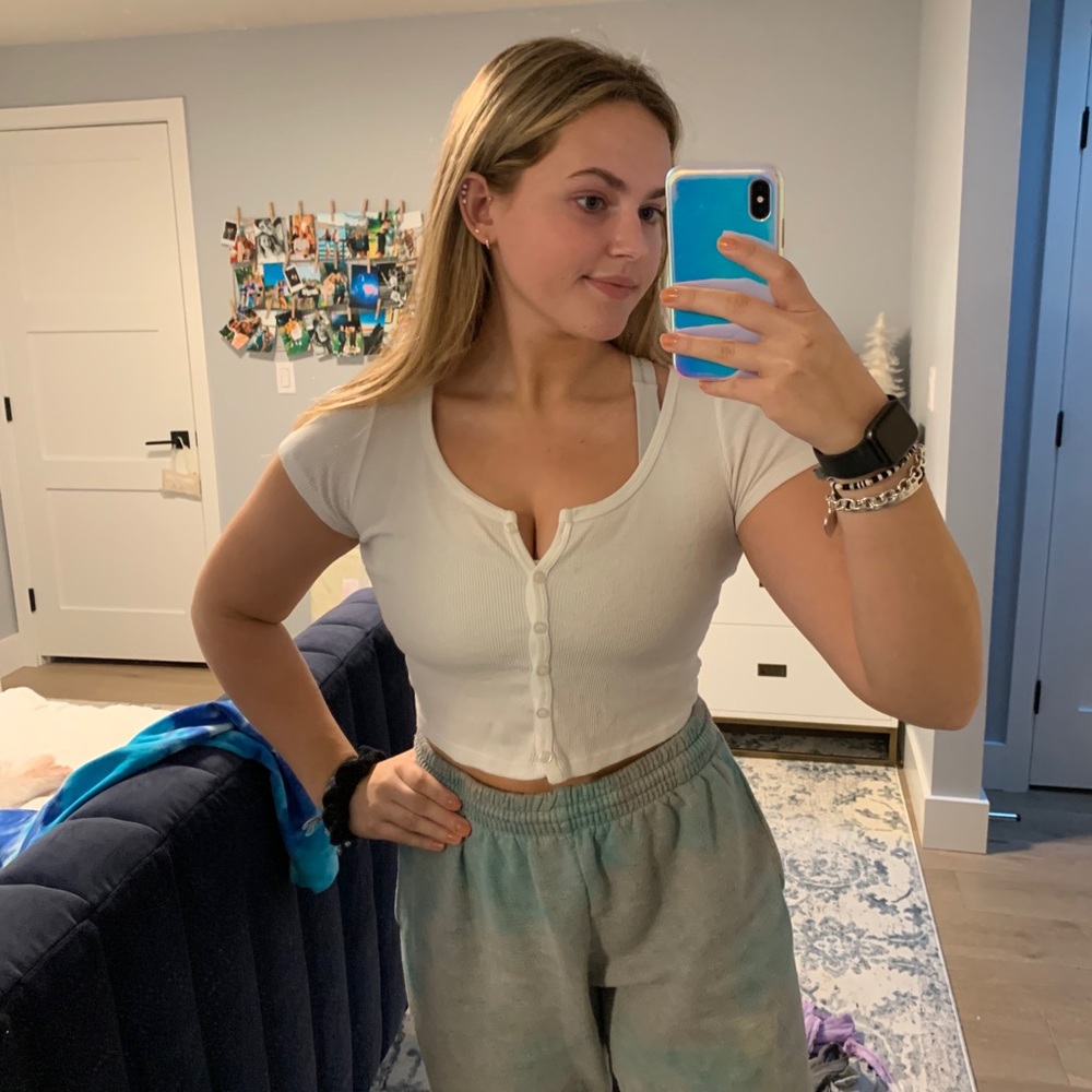 Brandy Melville white button up